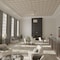 Ekena Millwork 23 38W x 23 38H x 38T Small Lilley Decorative Fretwork Wood Ceiling Panels, Red Oak CELW23X23X0375LEYRO - alternate 6